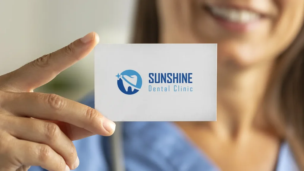 Dental Logo Design for Sunshine Aesthetic Dental Clinic with a clean and recognizable dental symbol