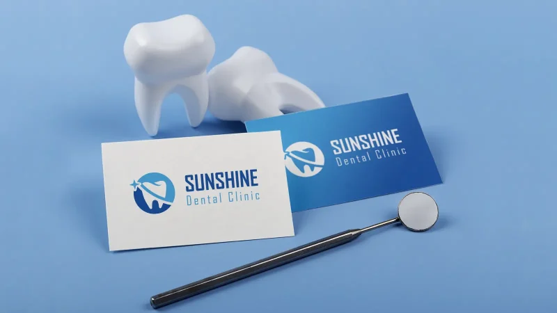 Dental Logo Design for Sunshine Aesthetic Dental Clinic