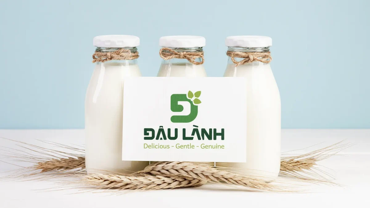 Drink Logo Design for Đậu Lành Soy Milk Brand