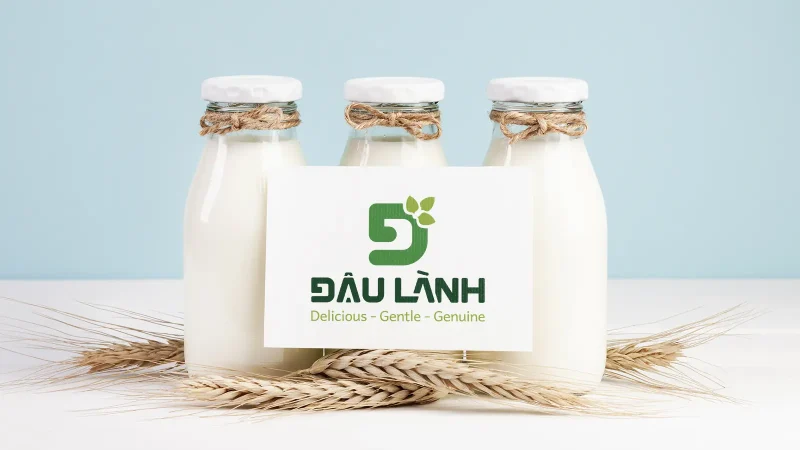 Drink Logo Design for Đậu Lành Soy Milk Brand