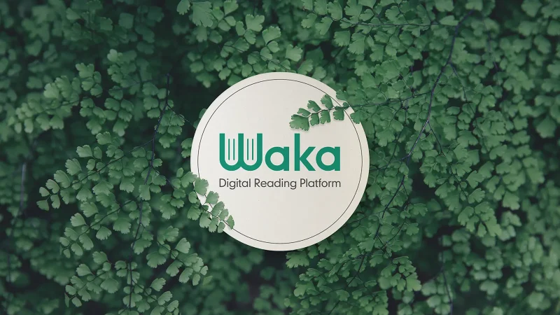 Logo Design for Digital Publishing Platform Waka