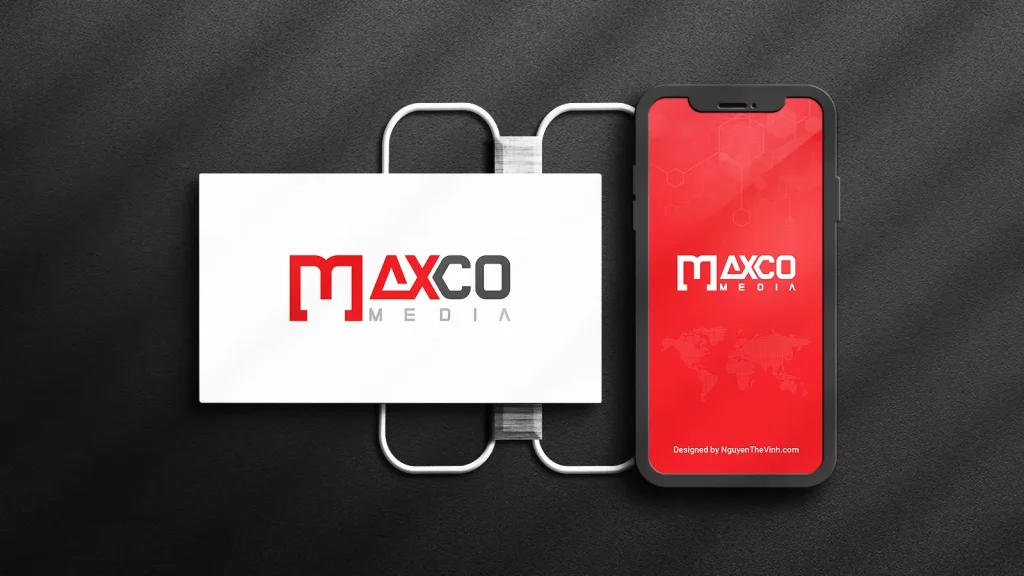 Logo design for media company - Maxco Media brand identity